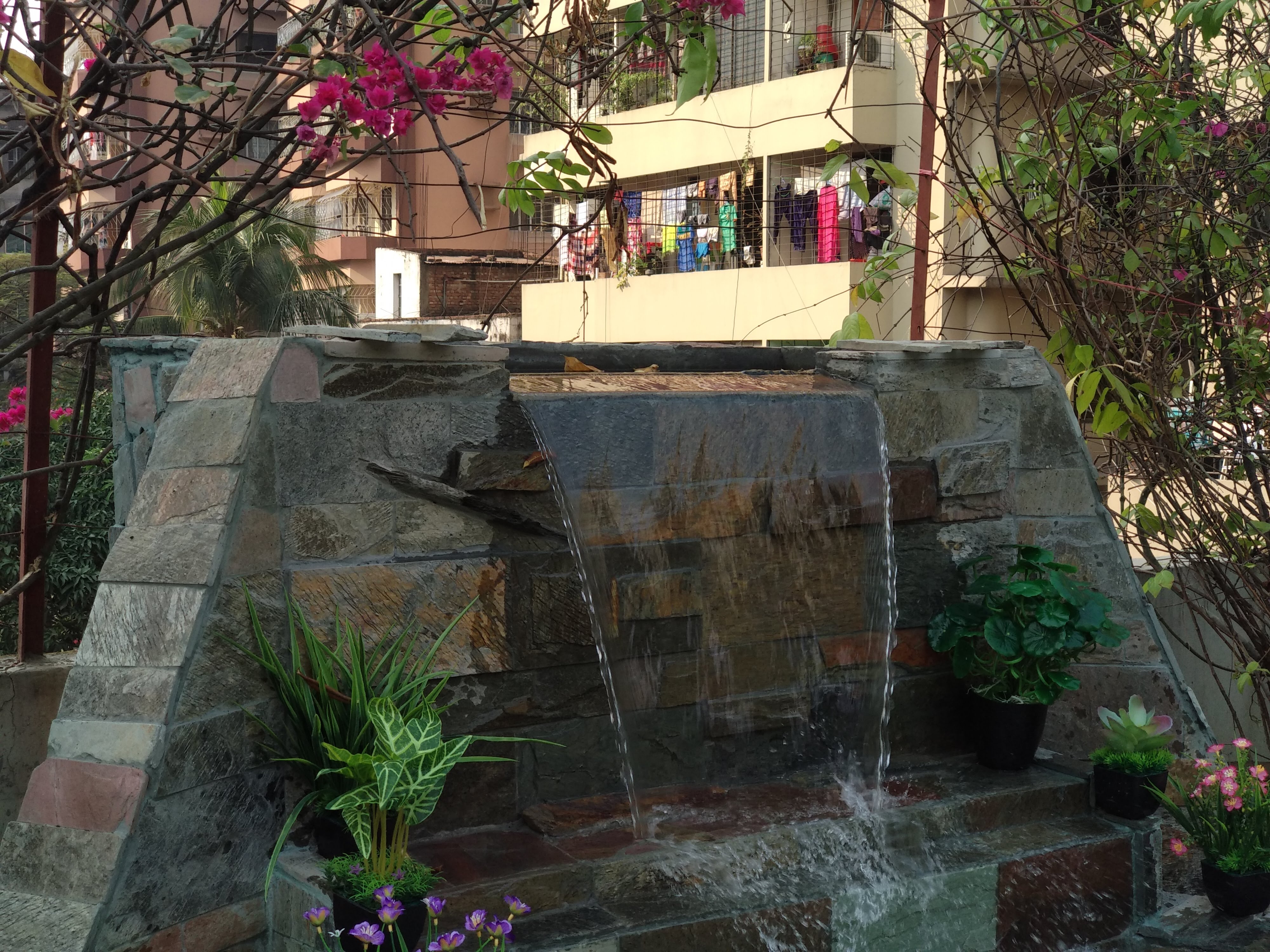 Beautiful Waterfall & Rooftop Gardening